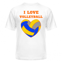 Футболка I love volleyboll