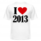 Футболка I love 2013